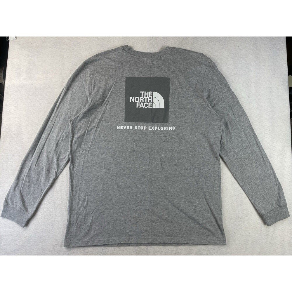 The North Face Men’s 2XL Heather Gray NSE Box Long Sleeve Soft Shirt